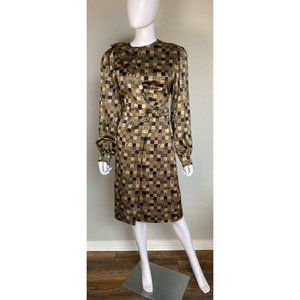 Vintage Neiman Marcus - Wayne Kastning for Helga Long Sleeve Dress with Belt